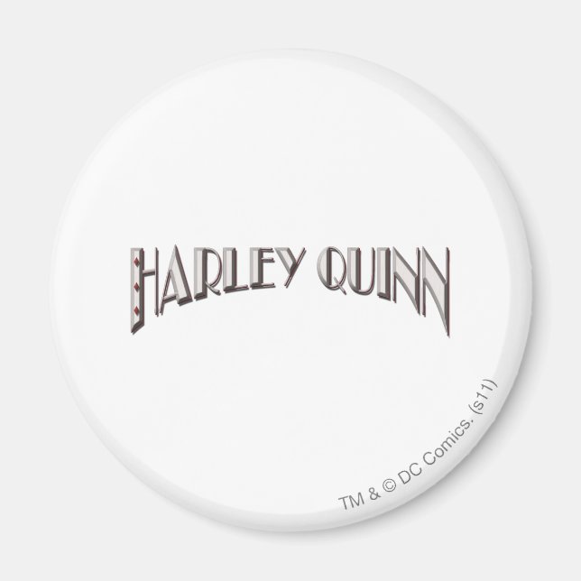 Harley Quinn - Logotyp Magnet (Framsidan)