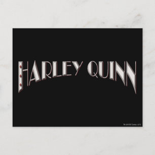 Harley Quinn - Logotyp Vykort