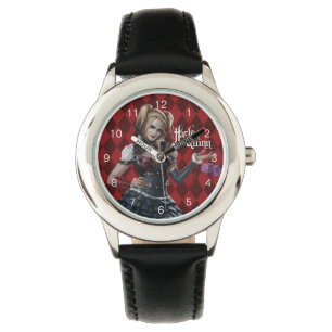 Harley Quinn med luddig tärning Armbandsur