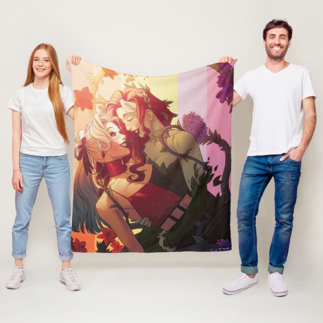 Harley Quinn & Poison Ivy Pride Tecknad Cover Fleecefilt (På plats)