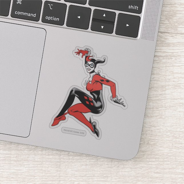 Harley Quinn Pose Klistermärken (Detalj)