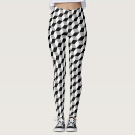 Harley Quinn svartvit damasker Leggings