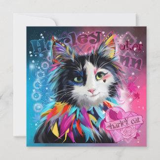 Harley Quinn the Cat Julkort