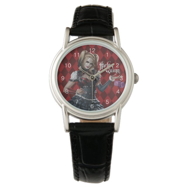 Harley Quinn with Fuzzy Dice Armbandsur (Framsida)