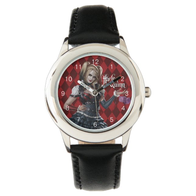 Harley Quinn with Fuzzy Dice Armbandsur (Framsida)