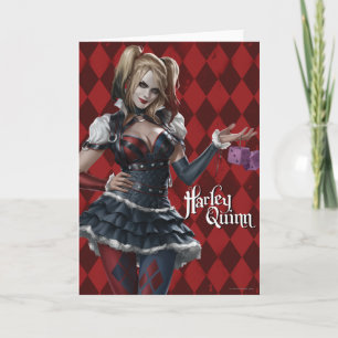 Harley Quinn with Fuzzy Dice Kort