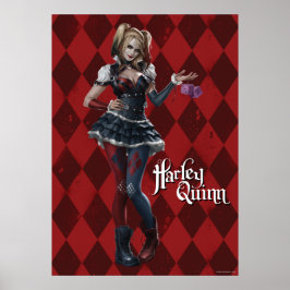 Harley Quinn with Fuzzy Dice Poster
