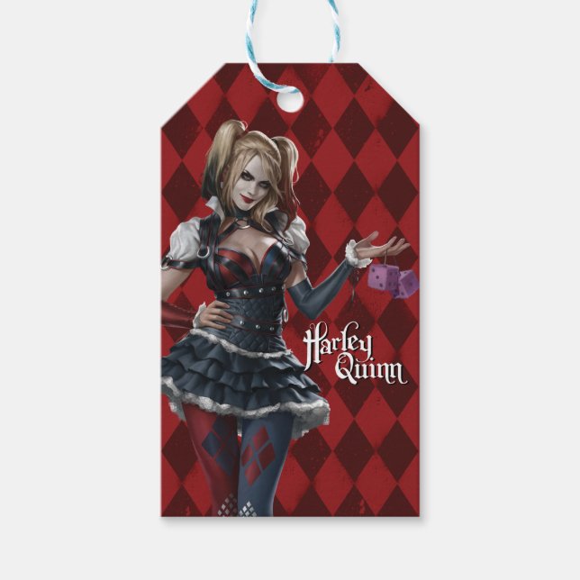 Harley Quinn with Fuzzy Dice Presentetikett (Framsidan)