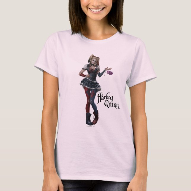 Harley Quinn with Fuzzy Dice Tee (Framsida)