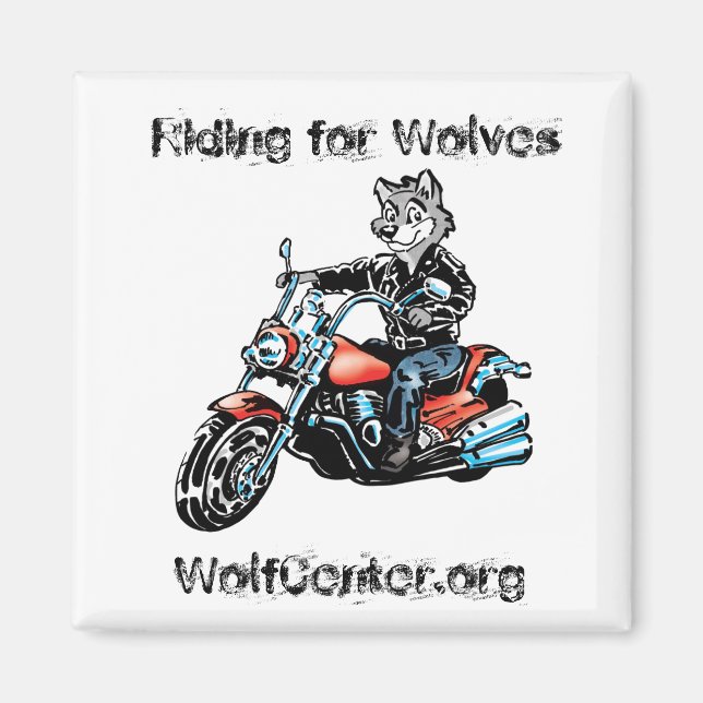 Harley Varg Square Magnet (Framsidan)