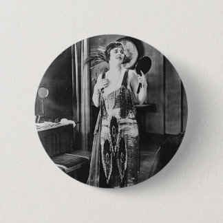 Härlig 20-tal för kvinnaklaffklänning knapp