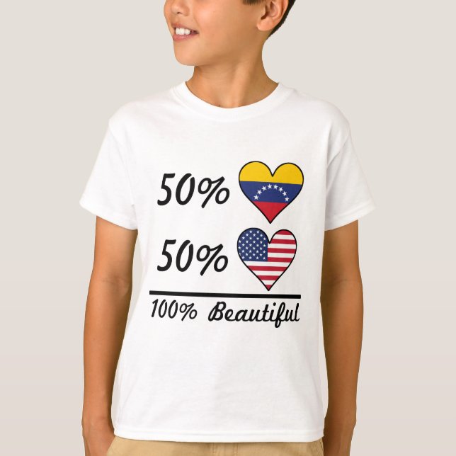 Härlig 50% venezuelansk 50% amerikan 100% tröja (Framsida)