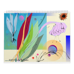 Härlig abstrakt natur kalender