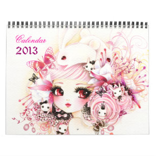 Härlig animeflickakalender 2013 kalender