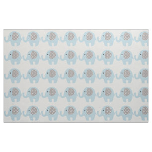 Härlig baby blue elefant tyg