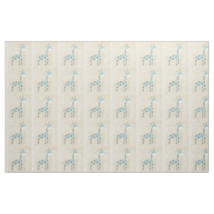 Härlig baby blue giraff tyg