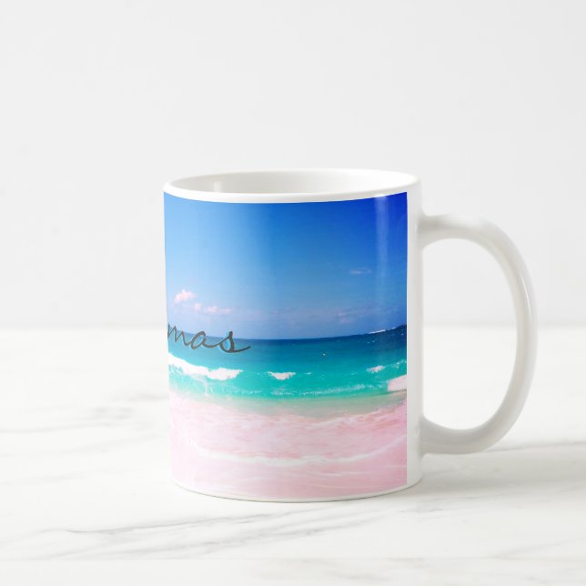 Härlig Bahamas strand Kaffemugg (Höger)