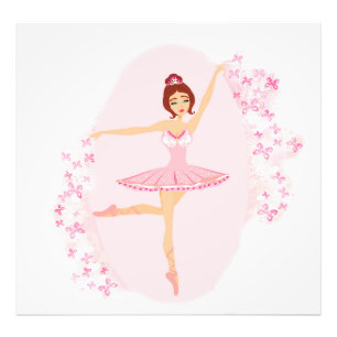Härlig ballerinafotoförstoring fototryck
