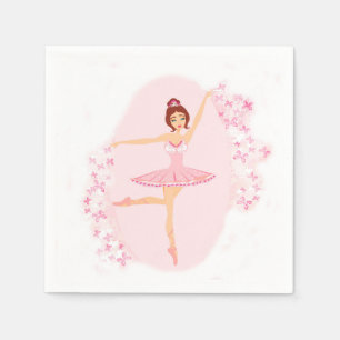 Härlig ballerinaservett pappersservett