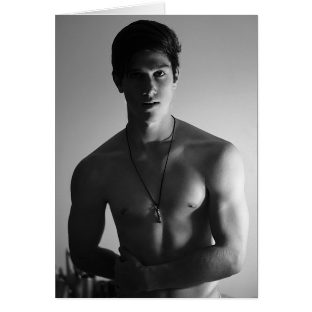 Härlig barnman hälsningskort (Framsidan)