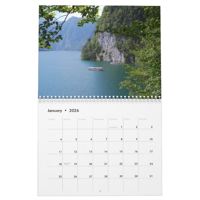 Härlig Berchtesgaden kalender (Jan 2026)