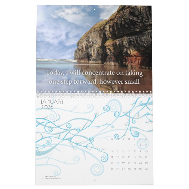 Härlig bilder med bekräftelsekalendern kalender (Jan 2026)