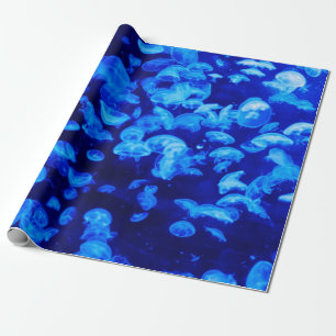 Härlig blåttmanet presentpapper