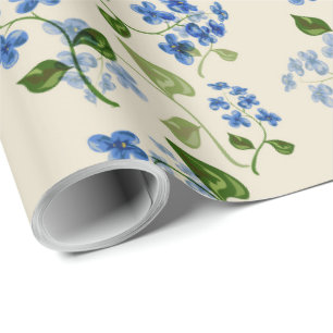 Härlig blom- seamless mönsterförgätmigej bl presentpapper