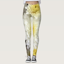 Härlig blommadamasker leggings