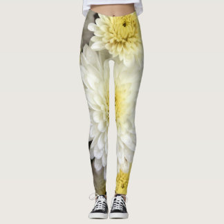 Härlig blommadamasker leggings