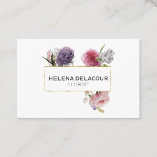 Härlig blommigt för ★ visitkort