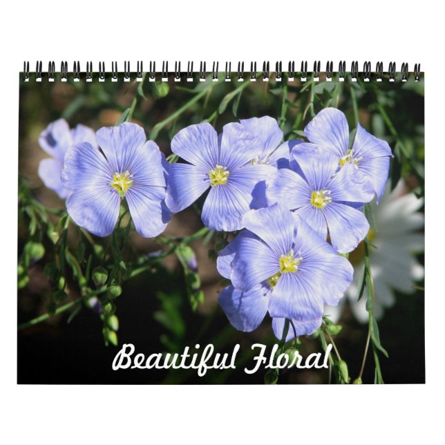 Härlig blommigt kalender (Omslag)