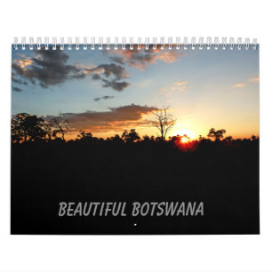 HÄRLIG BOTSWANSK medelformatkalender Kalender