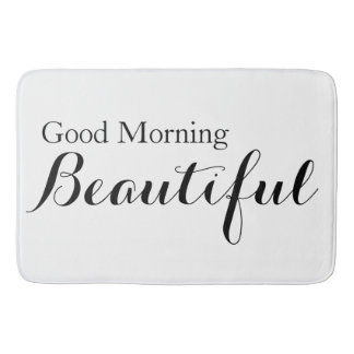 Härlig bra morgon badrumsmatta