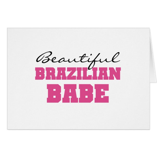 Härlig brasiliansk Babe Hälsningskort (Framsidan Horizontal)