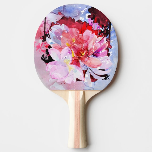 Härlig bukett av blommor pingisracket (Framsidan)