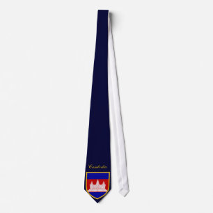 Härlig Cambodja flagga Slips