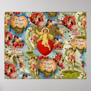 Härlig Collage för Cherub för Poster