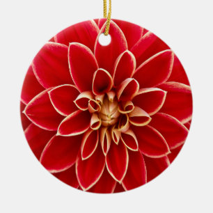 Härlig design för DahliablommaPetals Julgransprydnad Keramik
