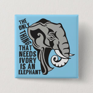 Härlig elefant knapp