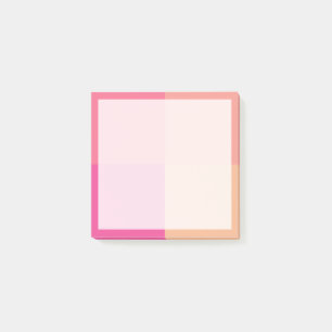 Härlig elegant färgrik geometrisk kombination post-it block