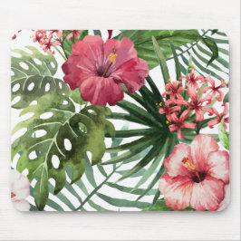 Härlig & elegant tropisk blommigt | Mousepad Musmatta