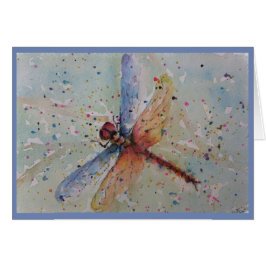 HÄRLIG FÄRGRIK DRAKEFLUGA HÄLSNINGSKORT