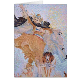 Härlig flicka för WWI Nell Brinkley Hälsningskort