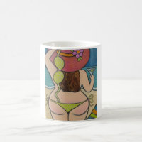 Härlig flicka i bikini