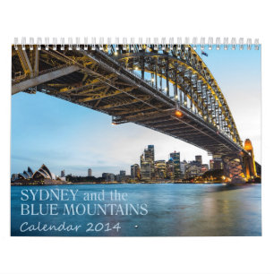 Härlig fotokalender Sydney och blåttberg Kalender