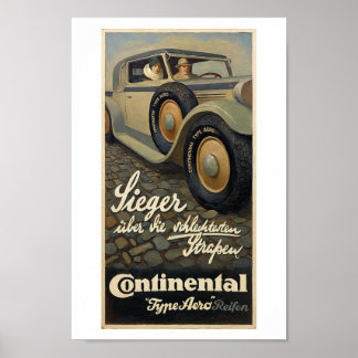 härlig FULLFÄRG tysk reklam c1935 Poster