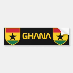 Härlig Ghana flagga Bildekal