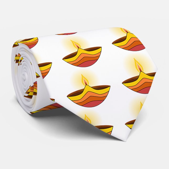 Härlig glödande Diwali lampa Slips (Rullad)