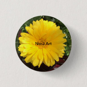 Härlig gul blomma vid NorJ konst Knapp